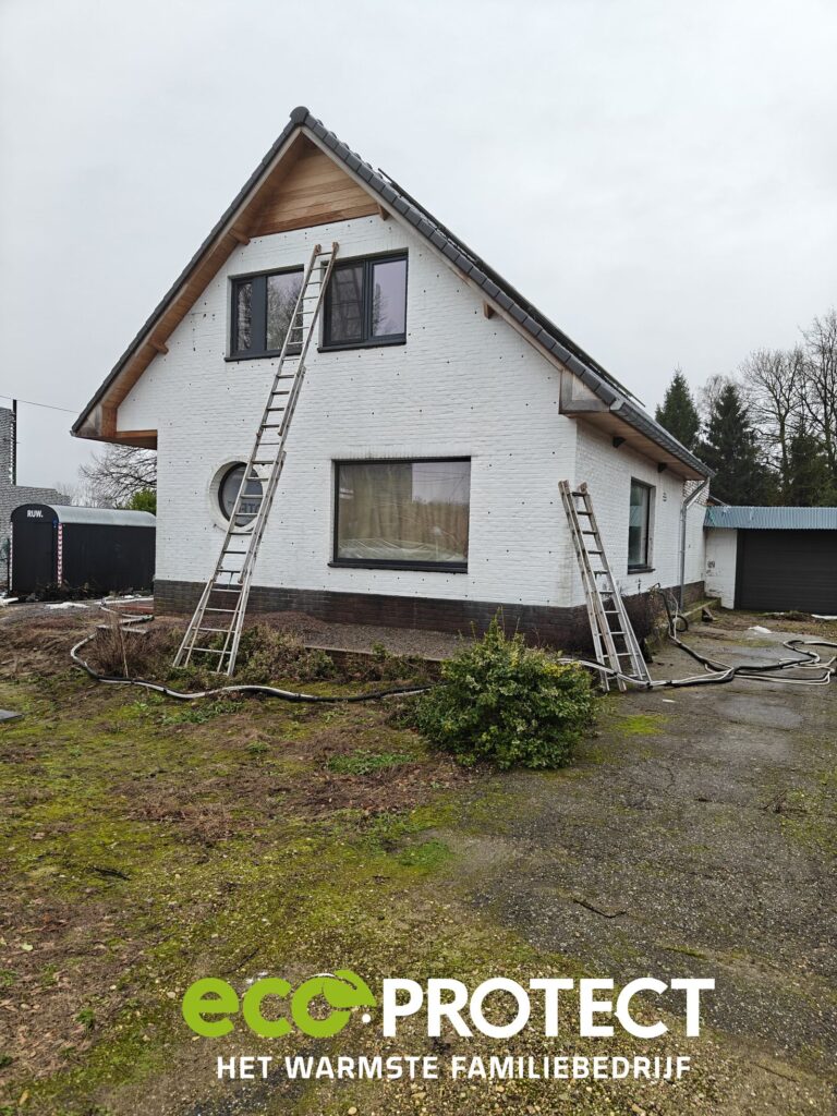 Spouwmuurisolatie met EPS-parels in As door Eco Protect