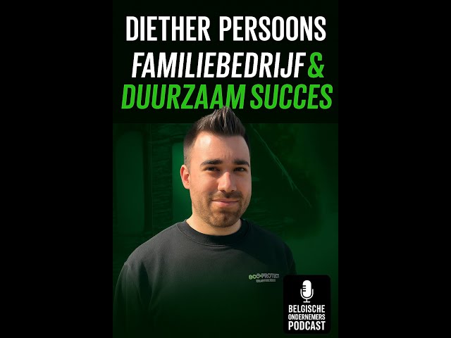 Diether Persoons van Eco Protect te gast in de Belgische Ondernemers Podcast